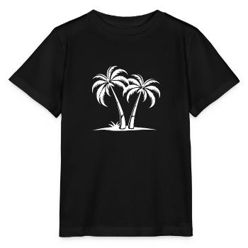 Palmen Insel - Stanley/Stella Kinder T-Shirt MINI CREATOR  - Schwarz - Vorne - Mikhail (115cm)