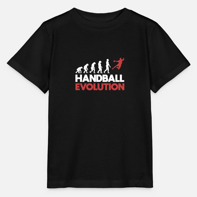Evolution du handball - T-shirt bio MINI CREATOR Stanley/Stella Enfant - noir