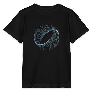 Optical illusion pattern shapes geometry gift - Stanley/Stella MINI CREATOR Kids’ T-Shirt - black - Front - Mikhail (115cm)
