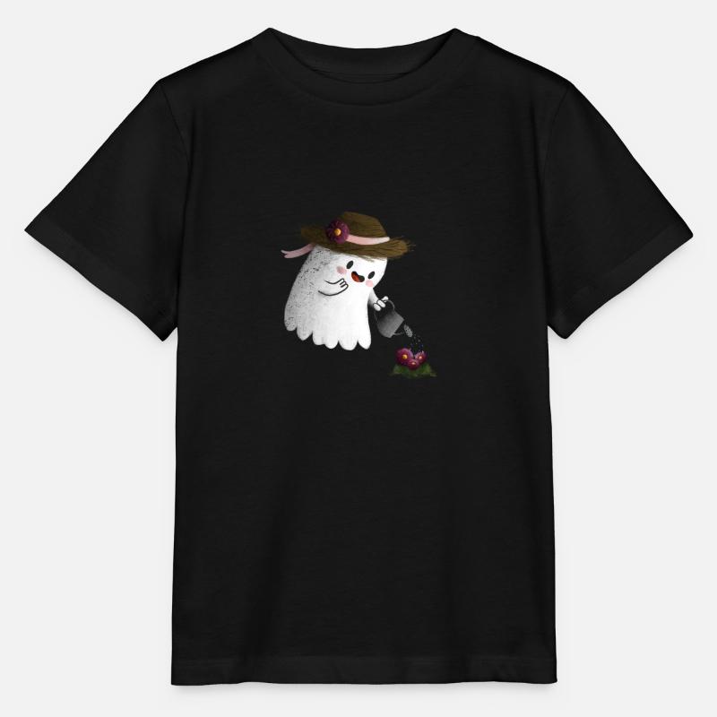 Cute Ghost - Stanley/Stella Kinder T-Shirt MINI CREATOR - Schwarz