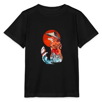 Japanischer Fuchs - Stanley/Stella Kinder T-Shirt MINI CREATOR  - Schwarz - Vorne - Mikhail (115cm)