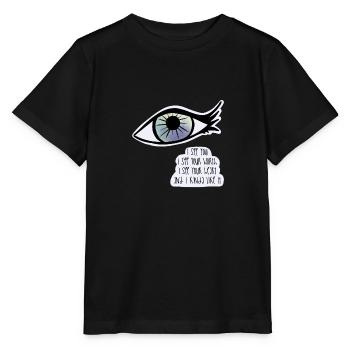 Ich sehe dich / Pflege - Stanley/Stella Kinder T-Shirt MINI CREATOR  - Schwarz - Vorne - Mikhail (115cm)