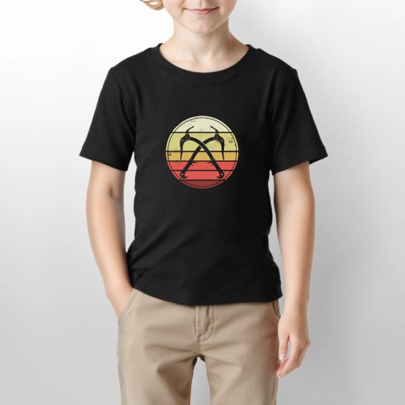 Eisklettern Retro Eispickel Eiskletterer Stanley/Stella Kinder T-Shirt MINI CREATOR 