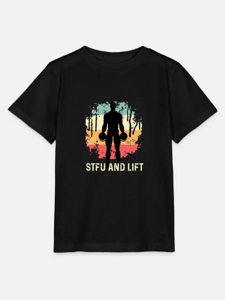 STFU und heben Bodybuilder Gift - Stanley/Stella Kinder T-Shirt MINI CREATOR - Schwarz