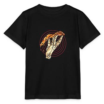 Peperoni Pizza -Day Gourmet- et Pizza -Lieb - T-shirt bio MINI CREATOR Stanley/Stella Enfant - noir - Devant - Mikhail (115cm)