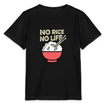 Pas de riz pas de vie poison gourmet - T-shirt bio MINI CREATOR Stanley/Stella Enfant - noir - Devant - Mikhail (115cm)