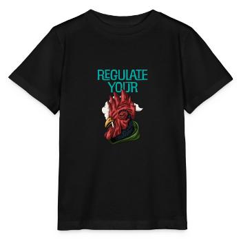 Le féminisme régule votre queue - T-shirt bio MINI CREATOR Stanley/Stella Enfant - noir - Devant - Mikhail (115cm)
