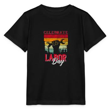 Célébrez la fête du Travail pour les hommes Amusement féminin - T-shirt bio MINI CREATOR Stanley/Stella Enfant - noir - Devant - Mikhail (115cm)