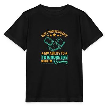 Don't underestimate my ability if I - Stanley/Stella MINI CREATOR Kids’ T-Shirt - black - Front - Mikhail (115cm)