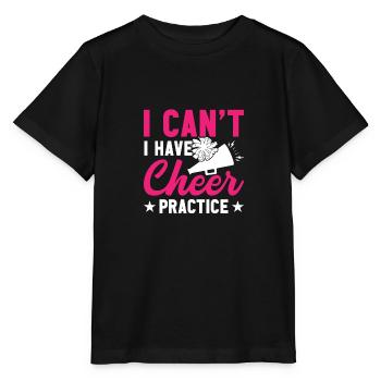 Je ne peux pas m’entraîner à encourager - T-shirt bio MINI CREATOR Stanley/Stella Enfant - noir - Devant - Mikhail (115cm)