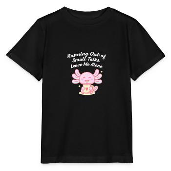 Des petites conversations de collègues introvertis - T-shirt bio MINI CREATOR Stanley/Stella Enfant - noir - Devant - Mikhail (115cm)