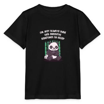 I am not always rude and sarcastic Fa - Stanley/Stella MINI CREATOR Kids’ T-Shirt - black - Front - Mikhail (115cm)