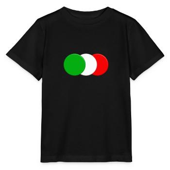 Drapeau italien - T-shirt bio MINI CREATOR Stanley/Stella Enfant - noir - Devant - Mikhail (115cm)