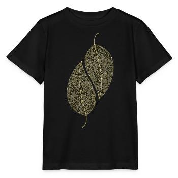 Feuilles décoratives - T-shirt bio MINI CREATOR Stanley/Stella Enfant - noir - Devant - Mikhail (115cm)