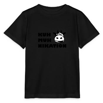 Kommunikation Kuh - Stanley/Stella Kinder T-Shirt MINI CREATOR  - Schwarz - Vorne - Mikhail (115cm)