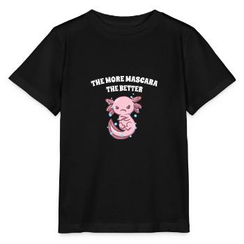 The more makeup, the better, funnier, sarcastic - Stanley/Stella MINI CREATOR Kids’ T-Shirt - black - Front - Mikhail (115cm)