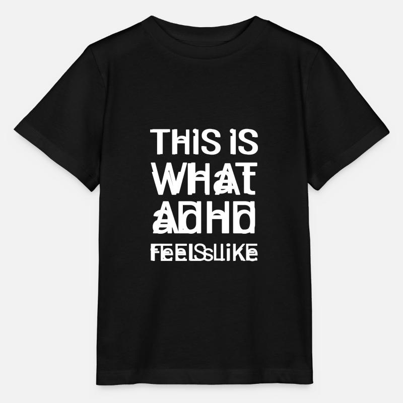 ADHS gefühlte Energetisch und Aktiv Geschenk - Stanley/Stella Kinder T-Shirt MINI CREATOR - Schwarz