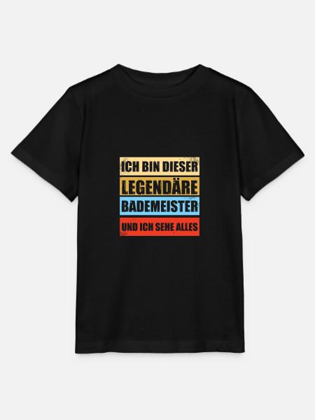 Legendäre Bademeister Schwimmmeister - Stanley/Stella Kinder T-Shirt MINI CREATOR  - Schwarz