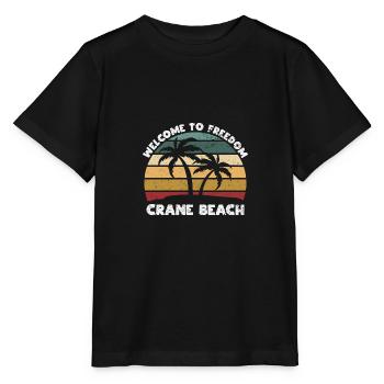 Crane Beach Bienvenue à Summer Massachusetts Tro - T-shirt bio MINI CREATOR Stanley/Stella Enfant - noir - Devant - Mikhail (115cm)