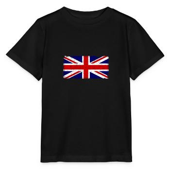 Great Britain Flag Vintage - Stanley/Stella MINI CREATOR Kids’ T-Shirt - black - Front - Mikhail (115cm)