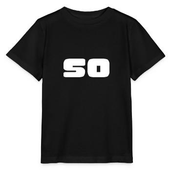 50. 50 ANS. 50e ANNIVERSAIRE. ANNIVERSAIRE 50 ANS. - T-shirt bio MINI CREATOR Stanley/Stella Enfant - noir - Devant - Mikhail (115cm)