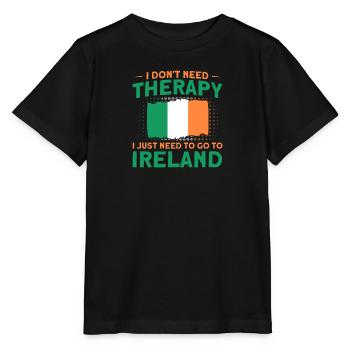 Irlande Drapeau irlandais Cadeau d’épouse irlandaise - T-shirt bio MINI CREATOR Stanley/Stella Enfant - noir - Devant - Mikhail (115cm)