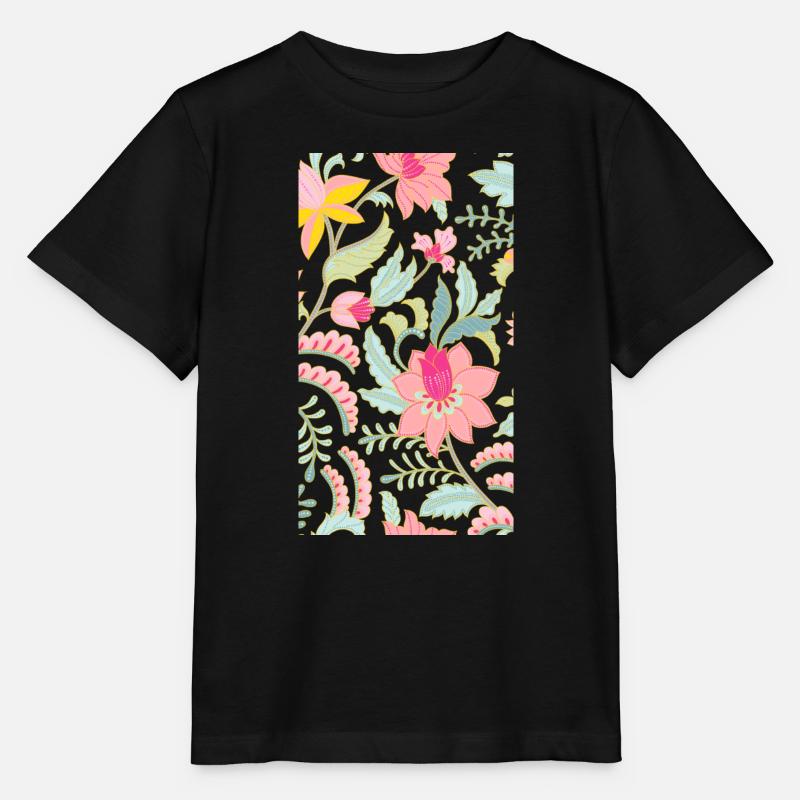 Blumen - Stanley/Stella Kinder T-Shirt MINI CREATOR - Schwarz