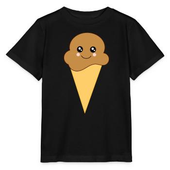 Kawaii Cream Kawaii Chocolate Kawaii Cream - Stanley/Stella MINI CREATOR Kids’ T-Shirt - black - Front - Mikhail (115cm)