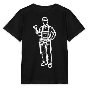 Klempner - Stanley/Stella Kinder T-Shirt MINI CREATOR  - Schwarz - Vorne - Mikhail (115cm)