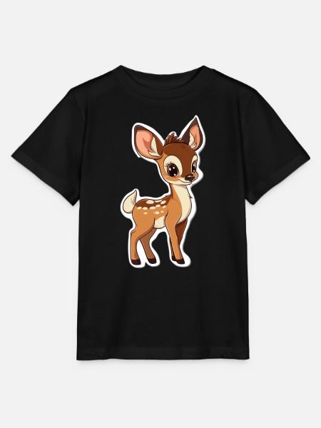Reh - Stanley/Stella Kinder T-Shirt MINI CREATOR  - Schwarz
