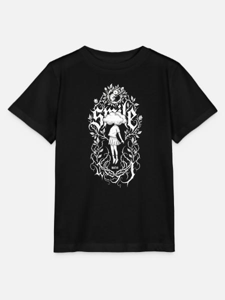 Wolkenkopf im Blattwerk - Stanley/Stella Kinder T-Shirt MINI CREATOR - Schwarz