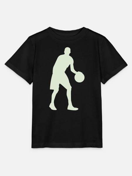 Basketball Silhouette Pastellgrün - Stanley/Stella Kinder T-Shirt MINI CREATOR - Schwarz