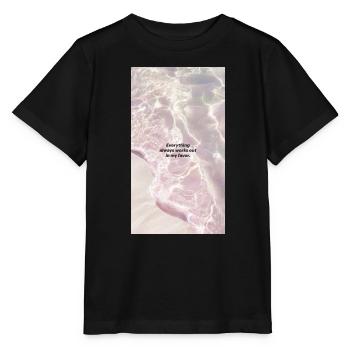 Graphique d’affirmation de manifestation - T-shirt bio MINI CREATOR Stanley/Stella Enfant - noir - Devant - Mikhail (115cm)