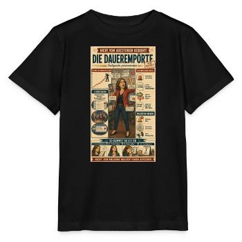 Die Dauerempörte – täglich ein neuer Skandal - Stanley/Stella Kinder T-Shirt MINI CREATOR  - Schwarz - Vorne - Mikhail (115cm)