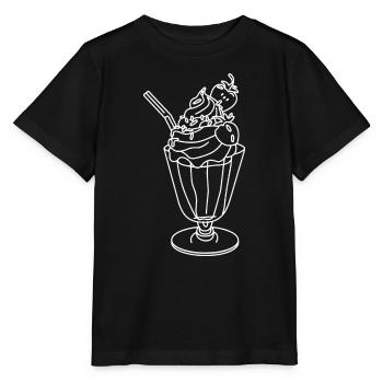 Eisbecher Skizze - Stanley/Stella Kinder T-Shirt MINI CREATOR  - Schwarz - Vorne - Mikhail (115cm)