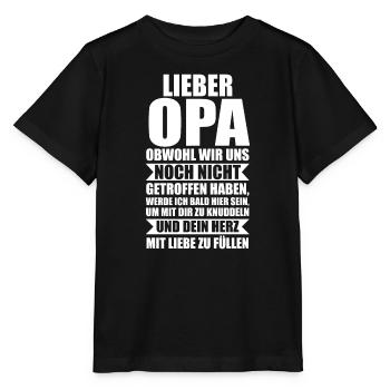 Opa Großvater Großväter Geschenk - Stanley/Stella Kinder T-Shirt MINI CREATOR  - Schwarz - Vorne - Mikhail (115cm)