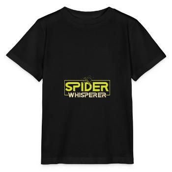 Spinnenflüsterer Spinnenliebhaber Arachnid Tarantu - Stanley/Stella Kinder T-Shirt MINI CREATOR  - Schwarz - Vorne - Mikhail (115cm)