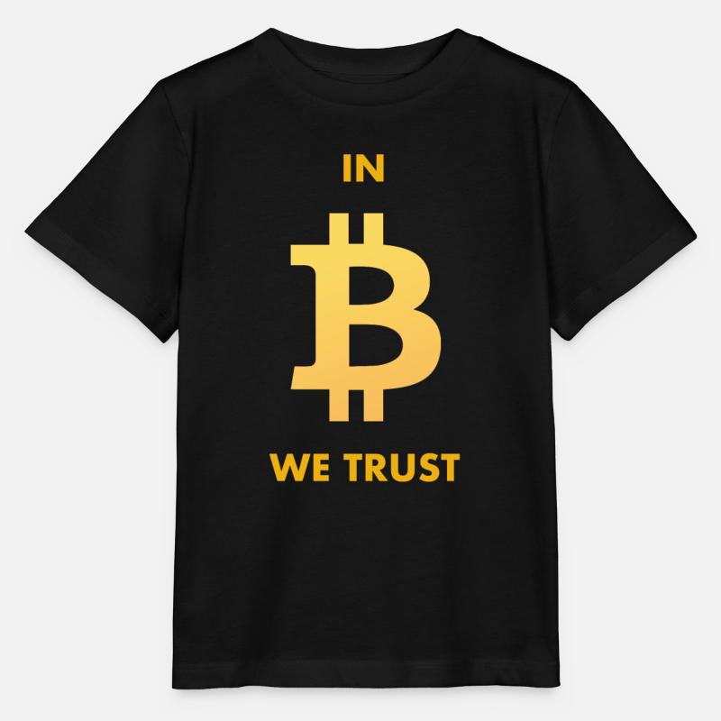 DANS B, NOUS FAISONS CONFIANCE À BITCOIN - T-shirt bio MINI CREATOR Stanley/Stella Enfant - noir