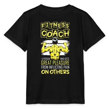 Fitness Trainer Bench Press - Stanley/Stella MINI CREATOR Kids’ T-Shirt - black - Front - Mikhail (115cm)