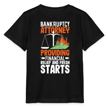 Avocat en faillite: fournir un soulagement financier - T-shirt bio MINI CREATOR Stanley/Stella Enfant - noir - Devant - Mikhail (115cm)