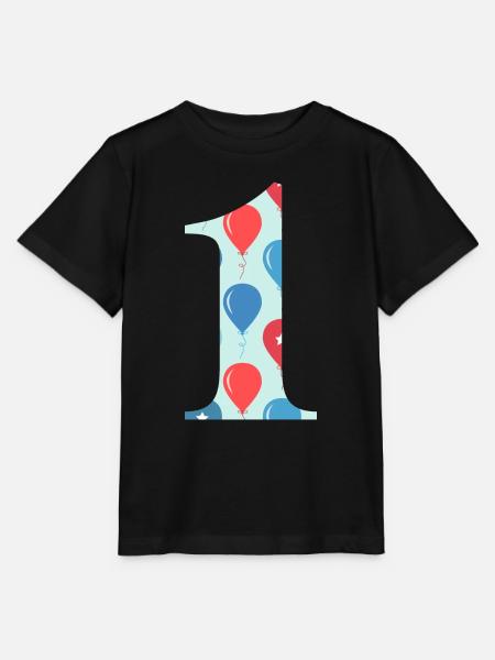 Ballon zum 1. Jubiläum - Stanley/Stella Kinder T-Shirt MINI CREATOR  - Schwarz