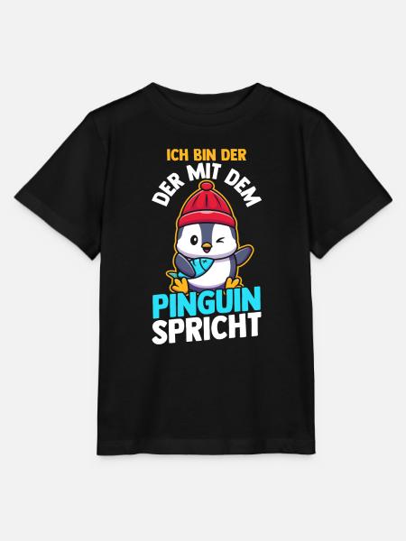 Pinguin - Stanley/Stella Kinder T-Shirt MINI CREATOR - Schwarz