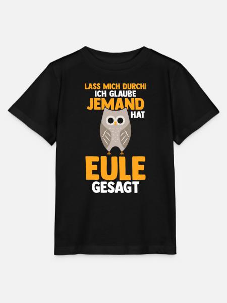 Eulen - Stanley/Stella Kinder T-Shirt MINI CREATOR - Schwarz