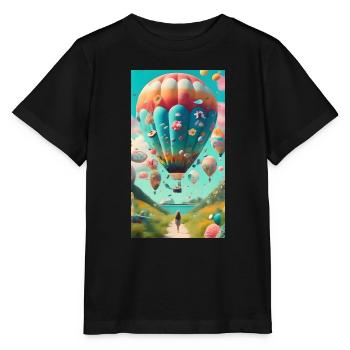 Ballon-Ballon - Stanley/Stella Kinder T-Shirt MINI CREATOR  - Schwarz - Vorne - Mikhail (115cm)