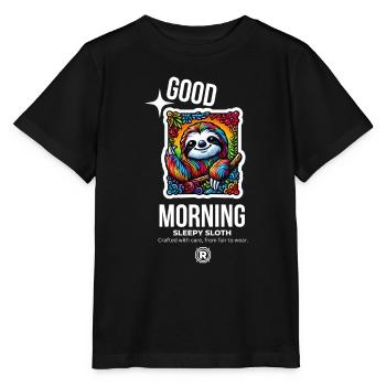 good morning - Stanley/Stella MINI CREATOR Kids’ T-Shirt - black - Front - Mikhail (115cm)
