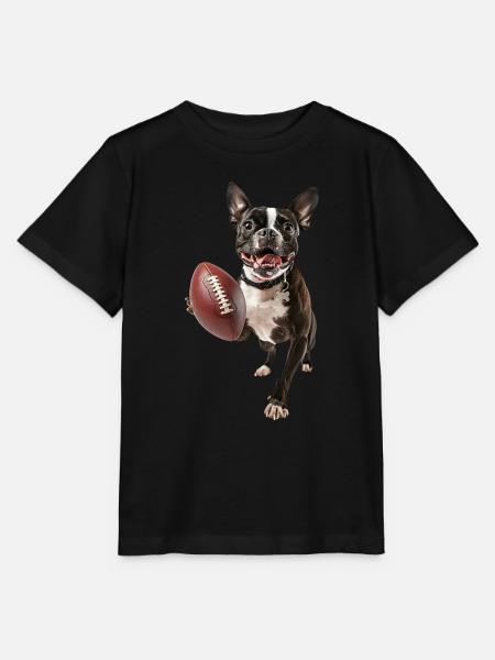 Boston Terrier - Stanley/Stella Kinder T-Shirt MINI CREATOR  - Schwarz
