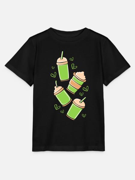 Matcha Tee - Stanley/Stella Kinder T-Shirt MINI CREATOR - Schwarz