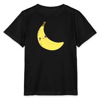 banane banana obst veggie gemuese fruits31 - Stanley/Stella Kinder T-Shirt MINI CREATOR  - Schwarz - Vorne - Mikhail (115cm)