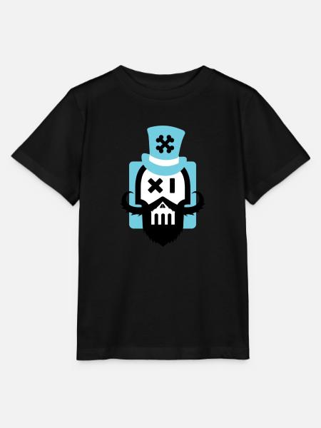 Bartschädel blau - Stanley/Stella Kinder T-Shirt MINI CREATOR - Schwarz