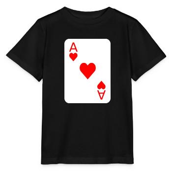 Costume de carte à jouer de poker - T-shirt bio MINI CREATOR Stanley/Stella Enfant - noir - Devant - Mikhail (115cm)